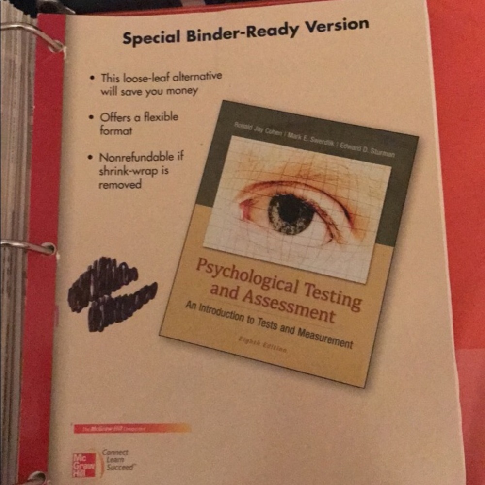Psychology testing and assessment used book!